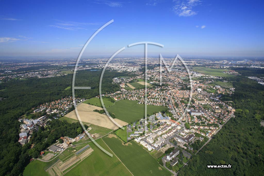 Photo arienne de Strasbourg (Stockfeld)