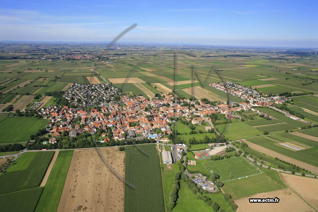 Photo arienne de Breuschwickersheim