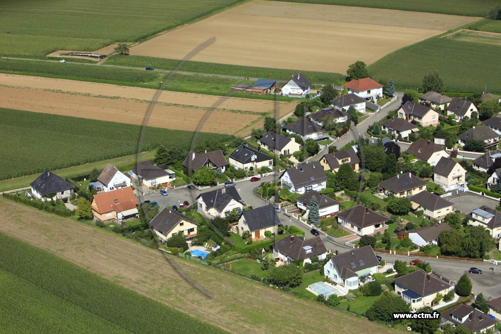 Photo arienne de Breuschwickersheim
