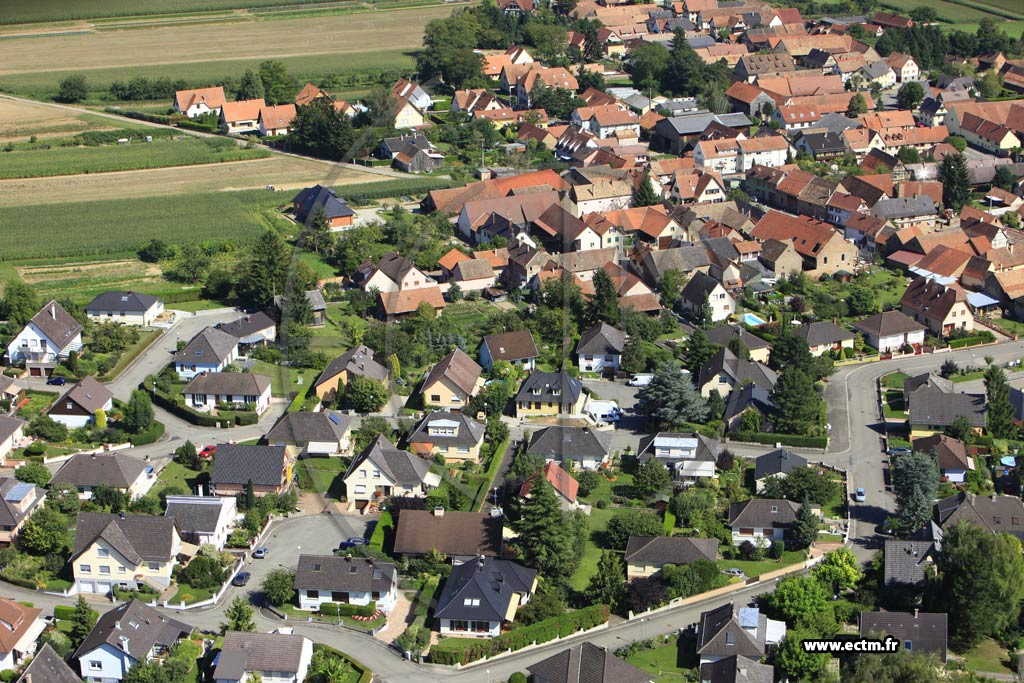 Photo arienne de Breuschwickersheim