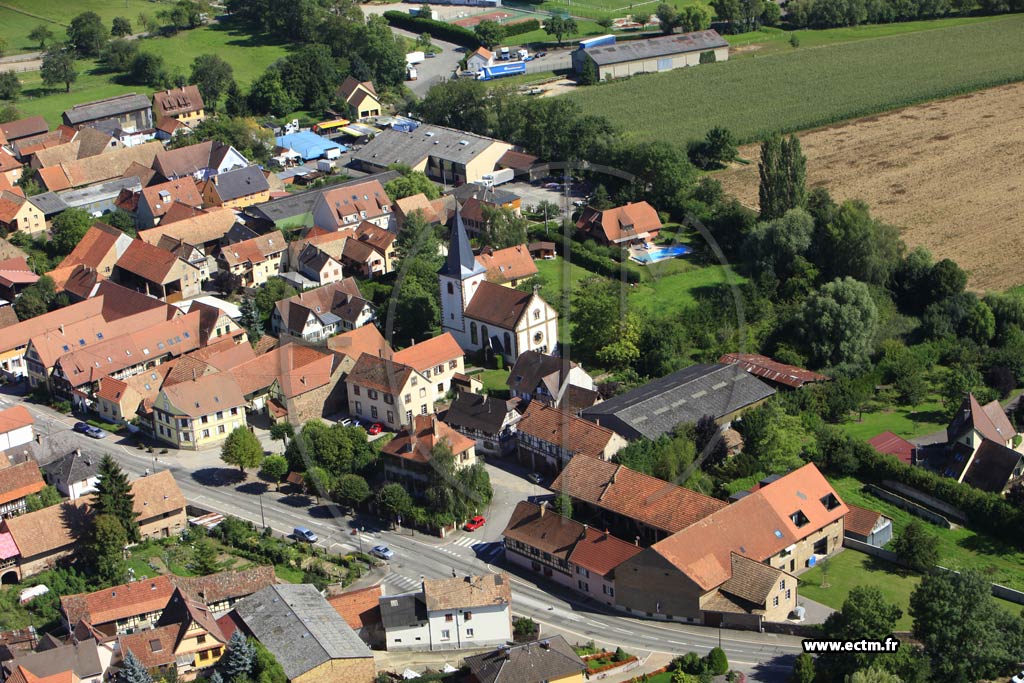 Photo arienne de Breuschwickersheim