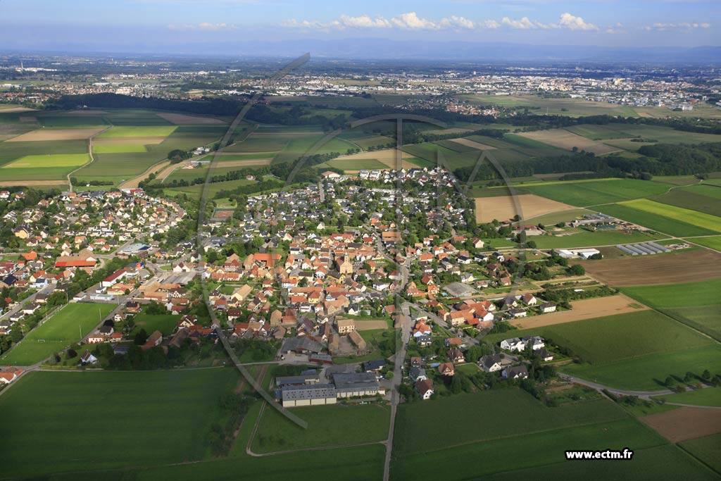 Photo arienne de Dingsheim