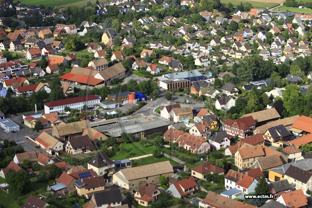 Photo arienne de Dingsheim
