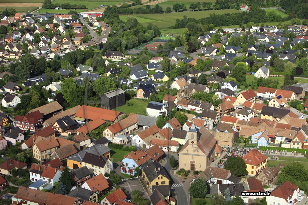 Photo arienne de Dingsheim