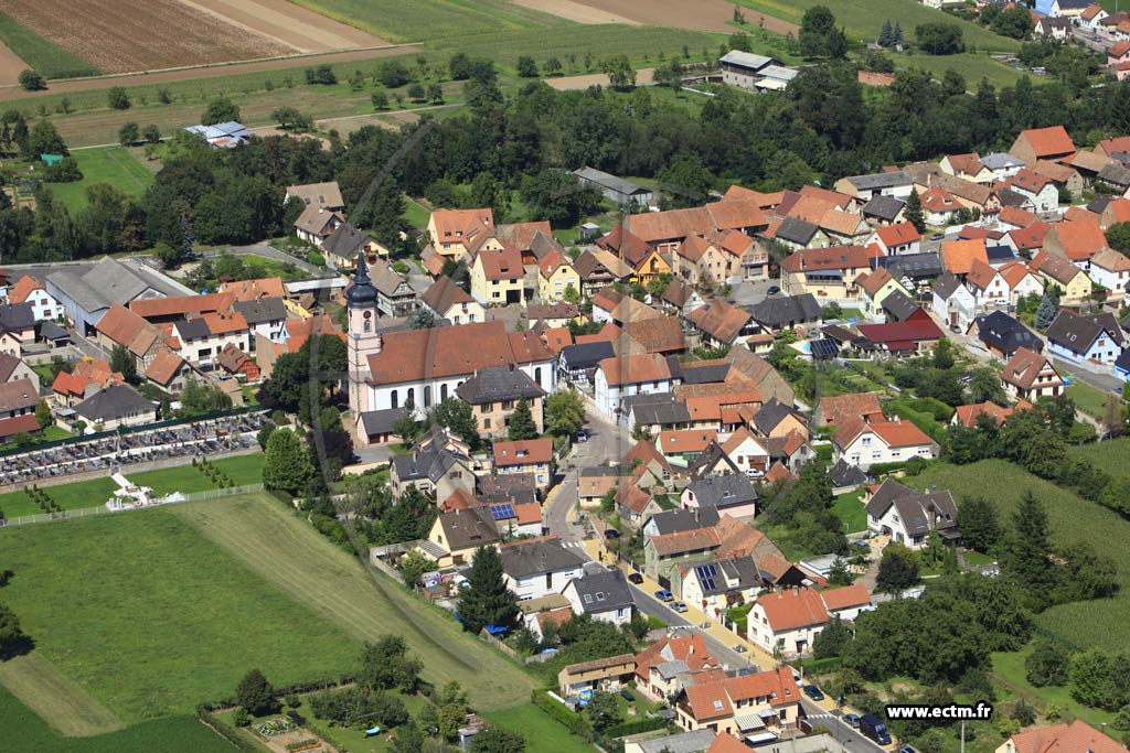 Photo arienne de Duppigheim