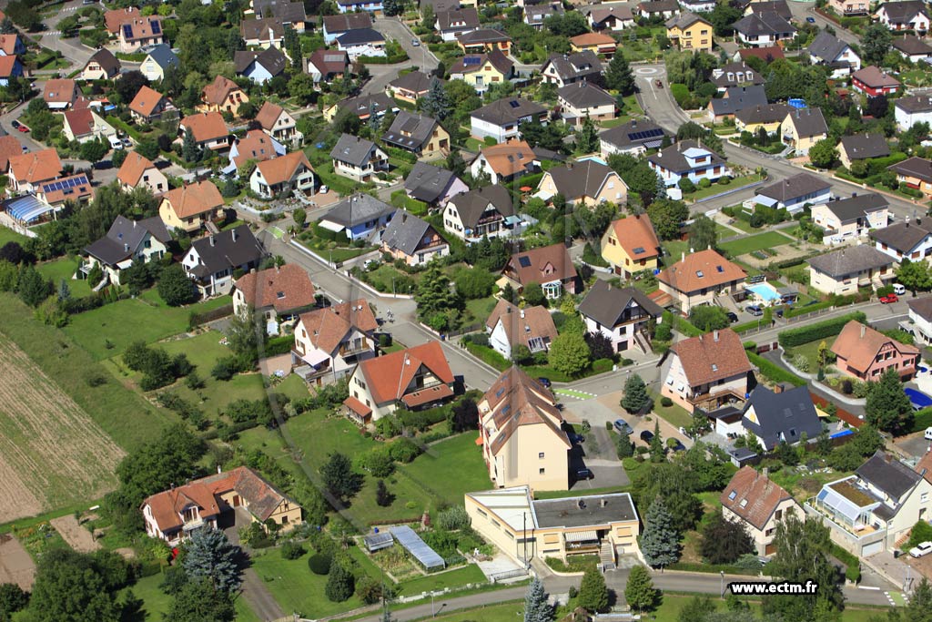 Photo arienne de Duttlenheim