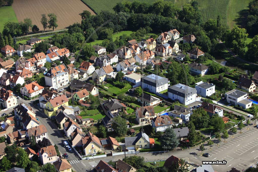 Photo arienne de Eckbolsheim