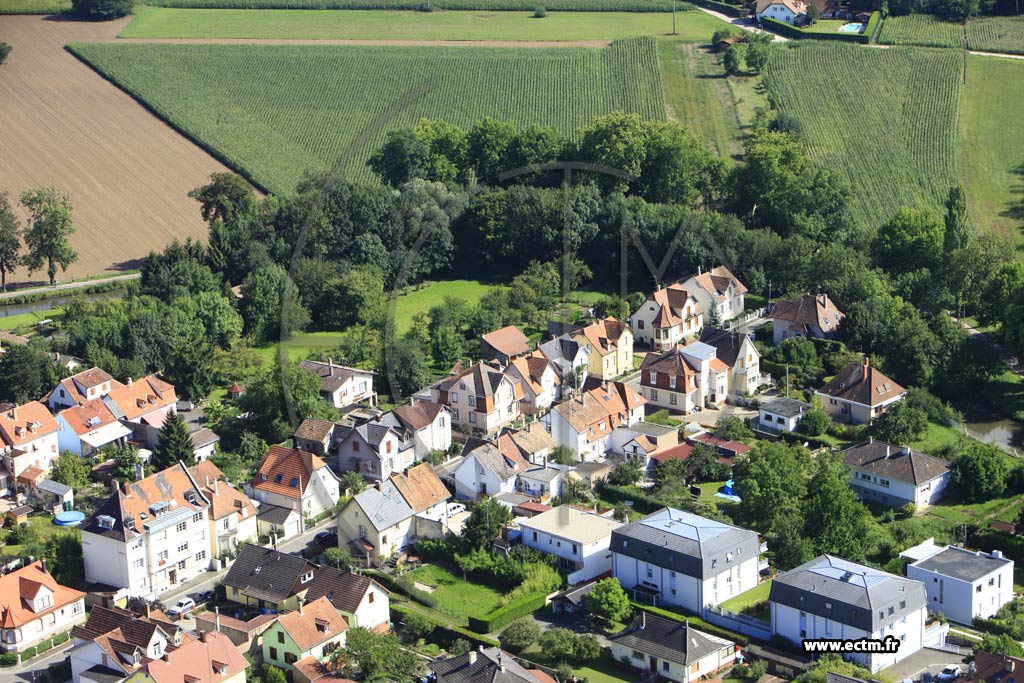 Photo arienne de Eckbolsheim
