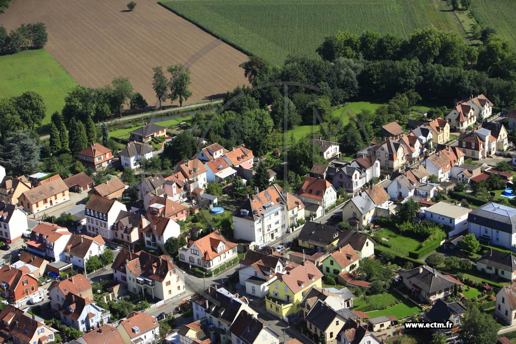 Photo arienne de Eckbolsheim