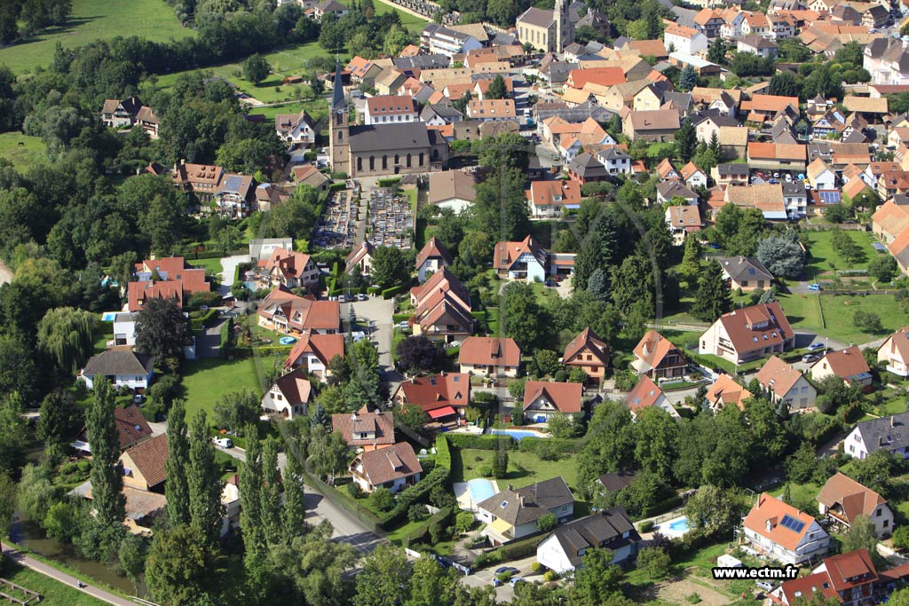 Photo arienne de Eckbolsheim