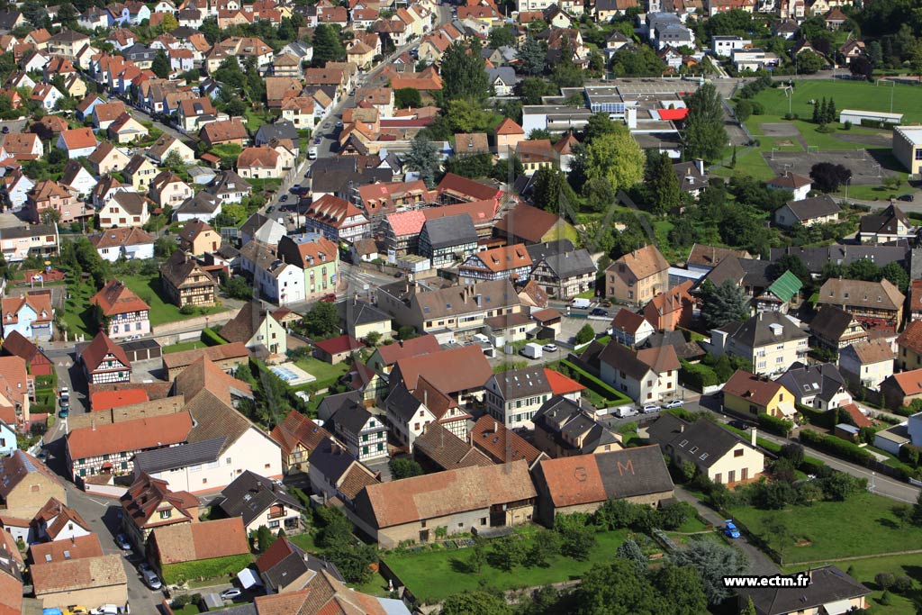 Photo arienne de Eckbolsheim