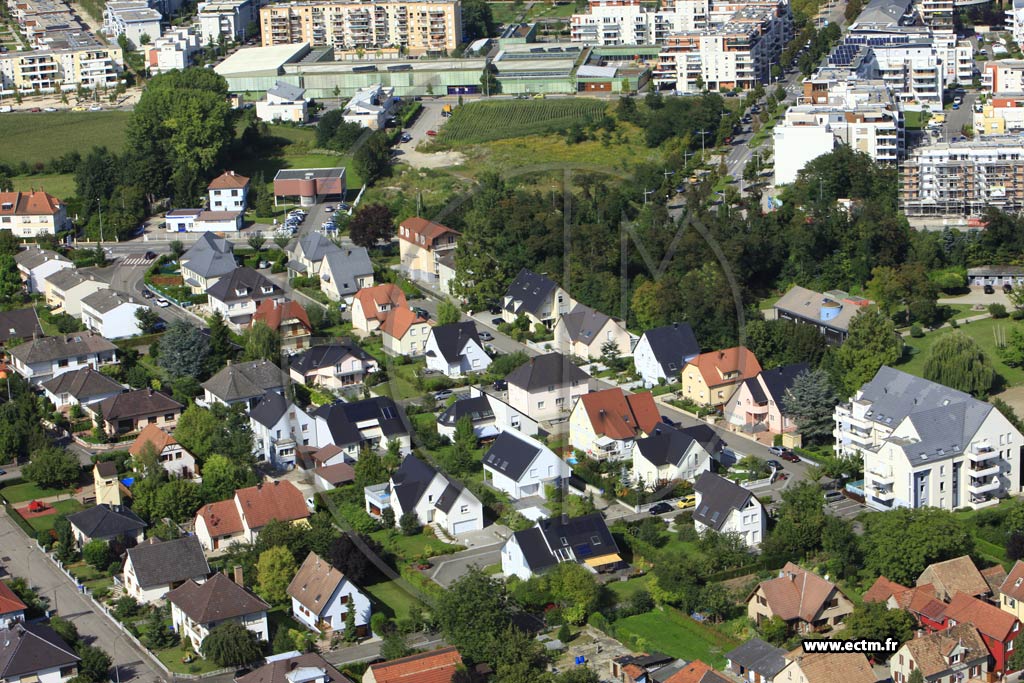 Photo arienne de Eckbolsheim