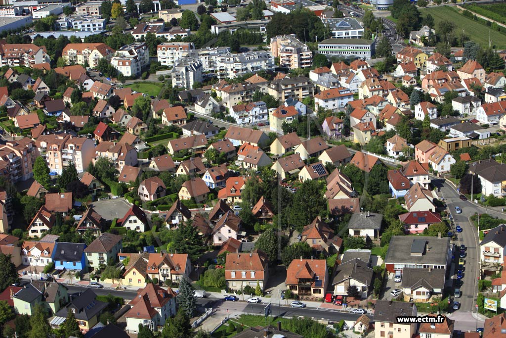 Photo arienne de Eckbolsheim