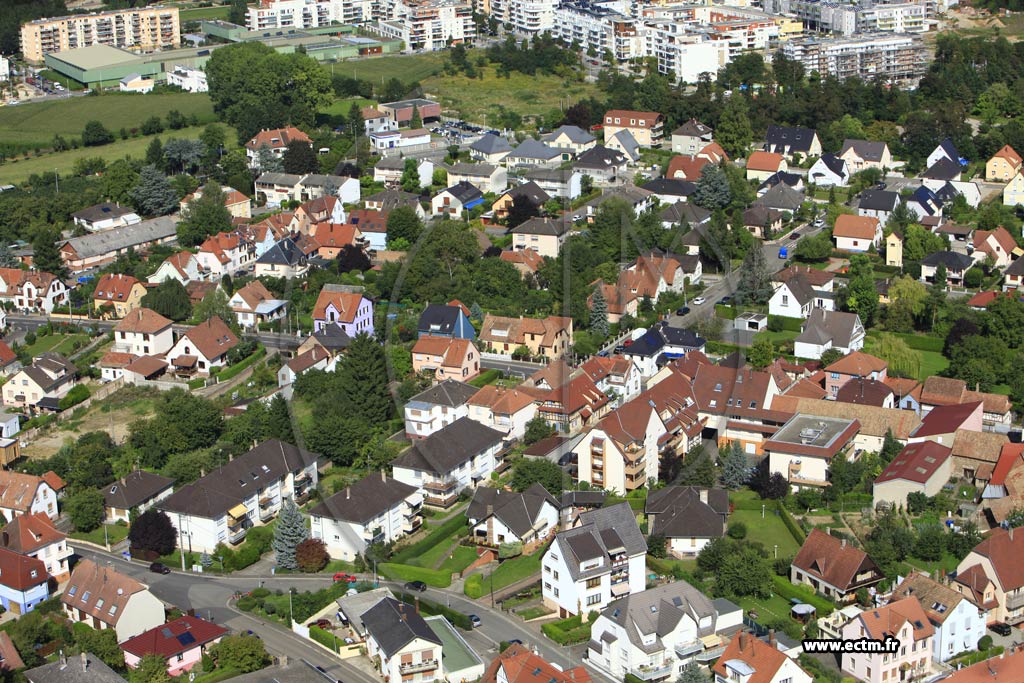 Photo arienne de Eckbolsheim