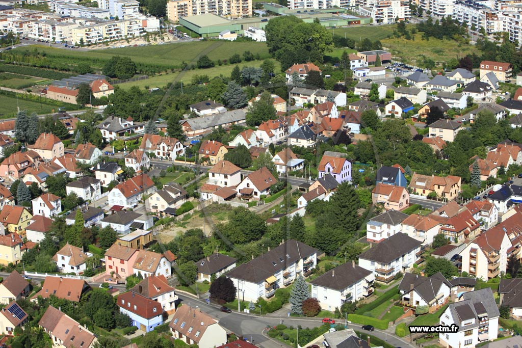 Photo arienne de Eckbolsheim