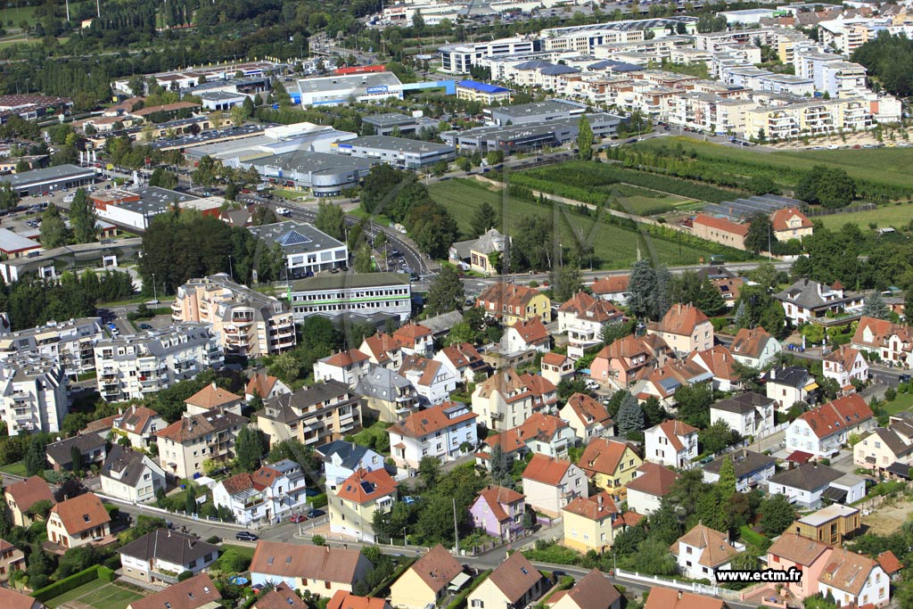 Photo arienne de Eckbolsheim