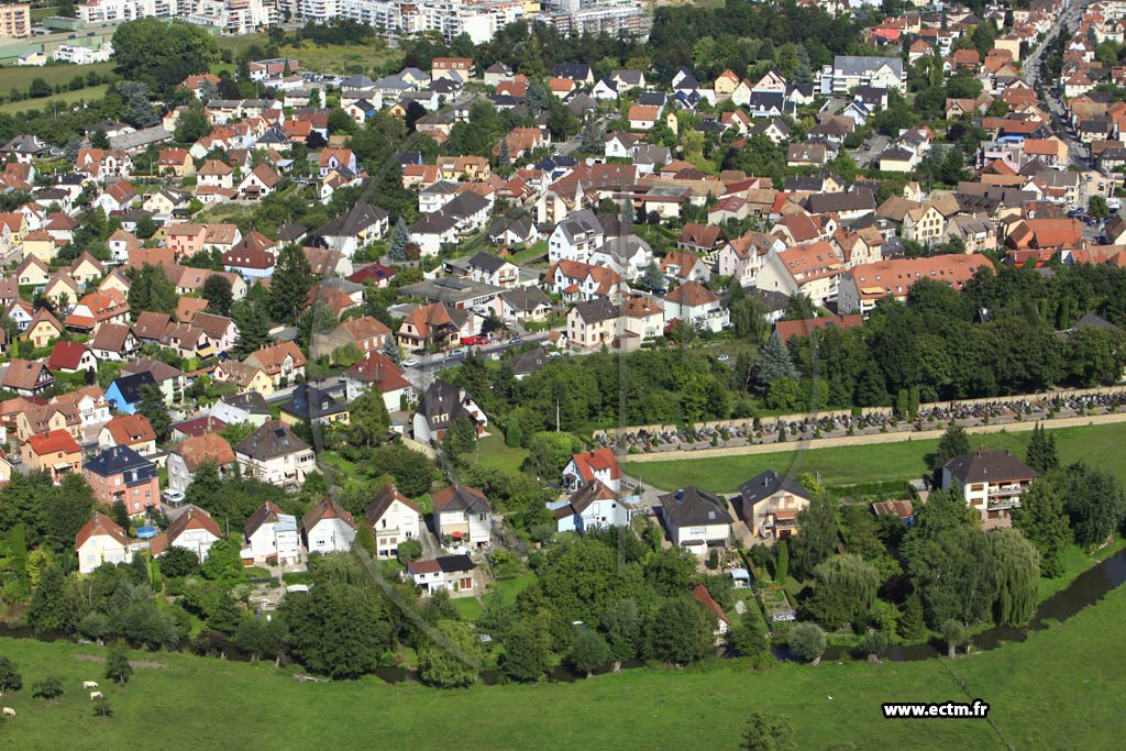 Photo arienne de Eckbolsheim