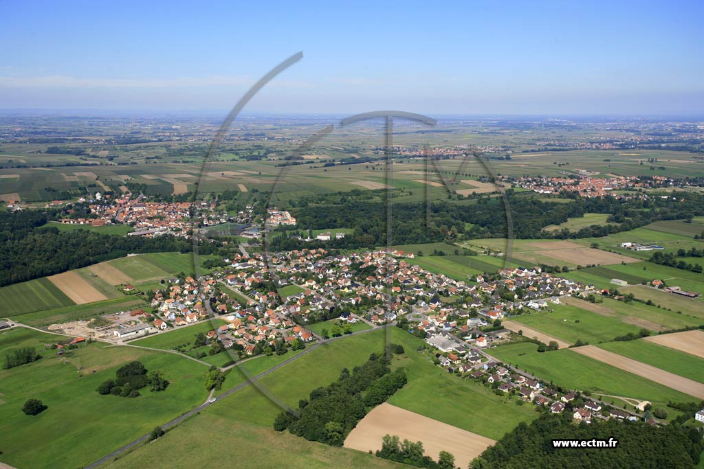 Photo arienne de Ernolsheim-Bruche
