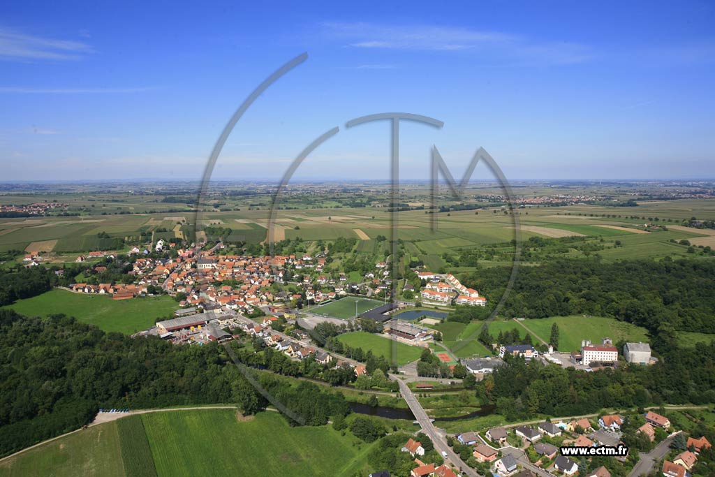 Photo arienne de Ernolsheim-Bruche