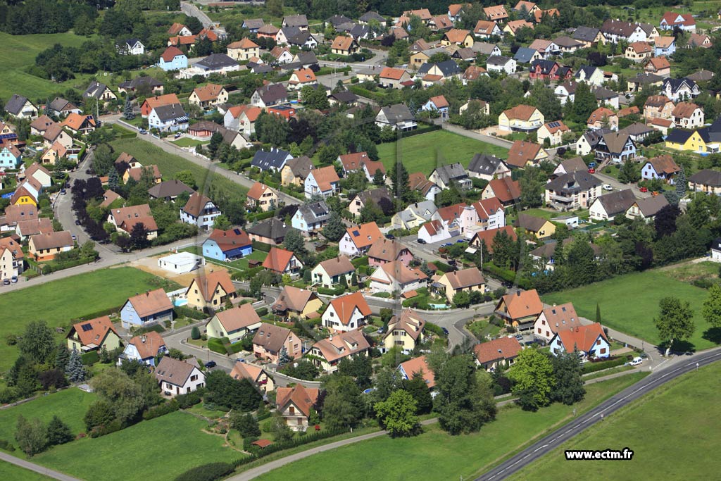 Photo arienne de Ernolsheim-Bruche