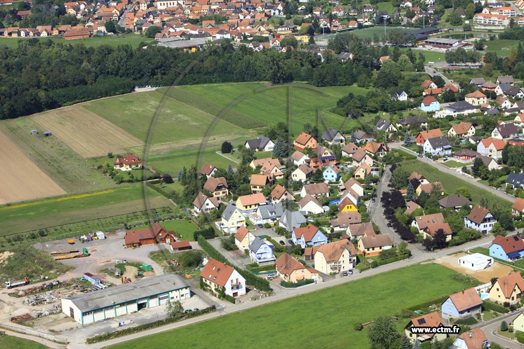 Photo arienne de Ernolsheim-Bruche