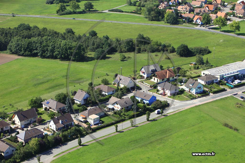 Photo arienne de Ernolsheim-Bruche