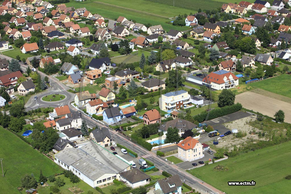 Photo arienne de Ernolsheim-Bruche