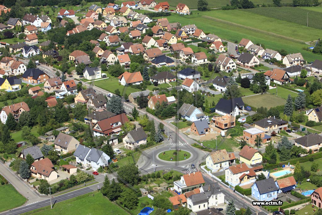 Photo arienne de Ernolsheim-Bruche