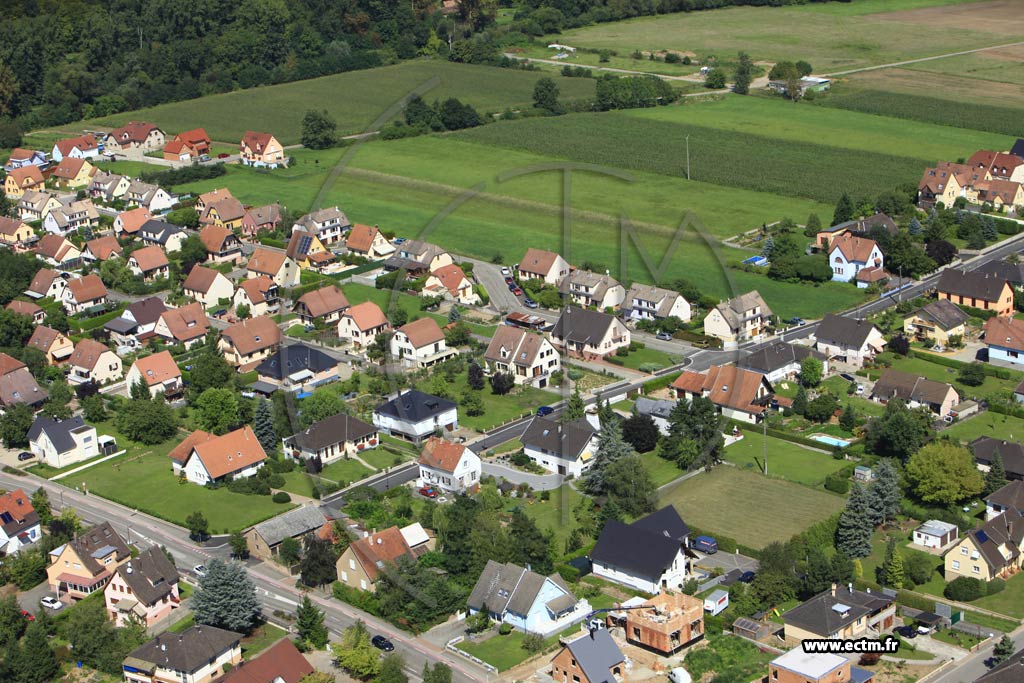 Photo arienne de Ernolsheim-Bruche