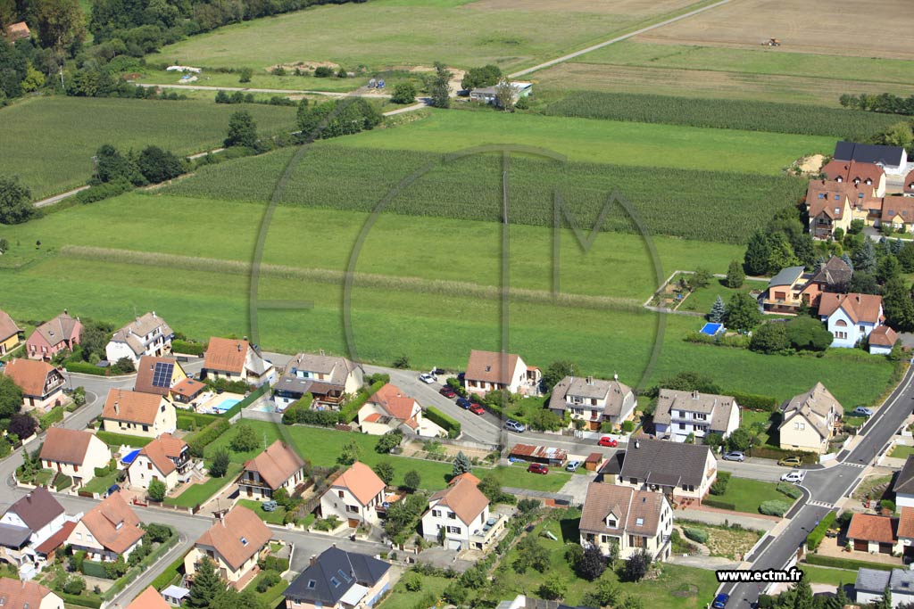 Photo arienne de Ernolsheim-Bruche