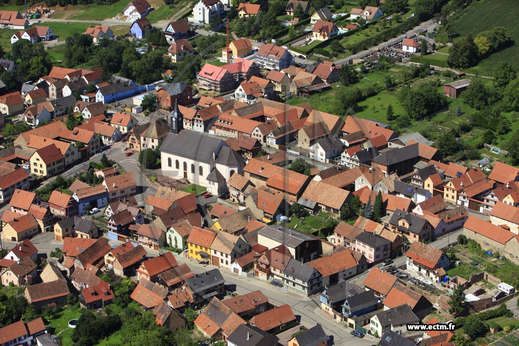 Photo arienne de Ernolsheim-Bruche