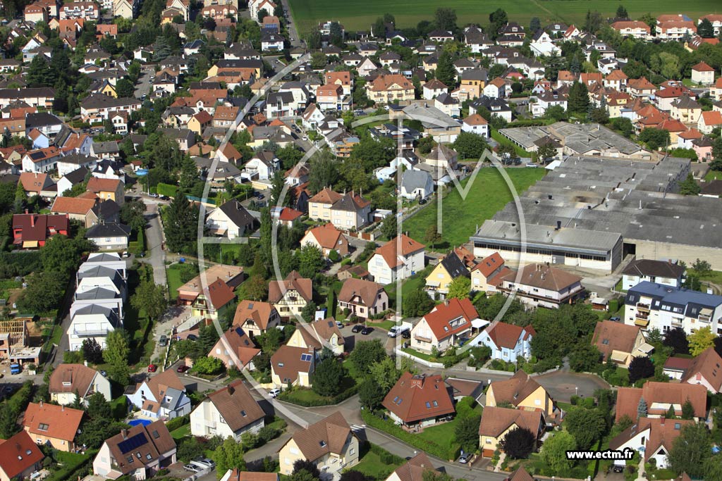 Photo arienne de Mittelhausbergen