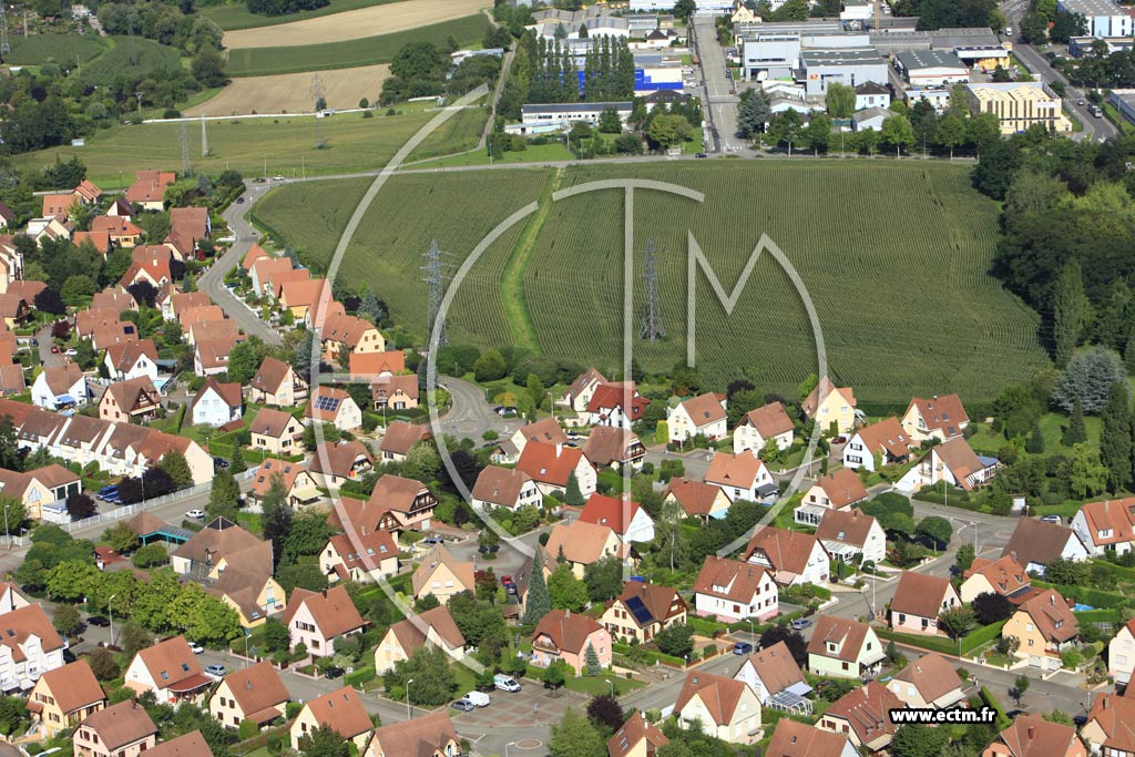 Photo arienne de Mundolsheim