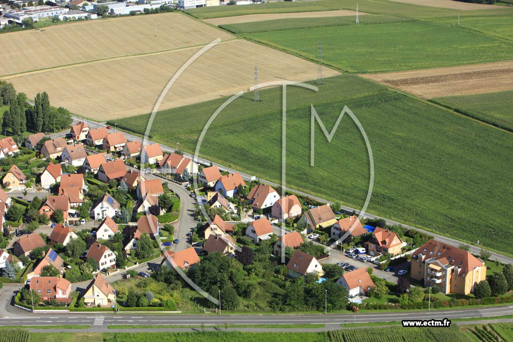 Photo arienne de Mundolsheim