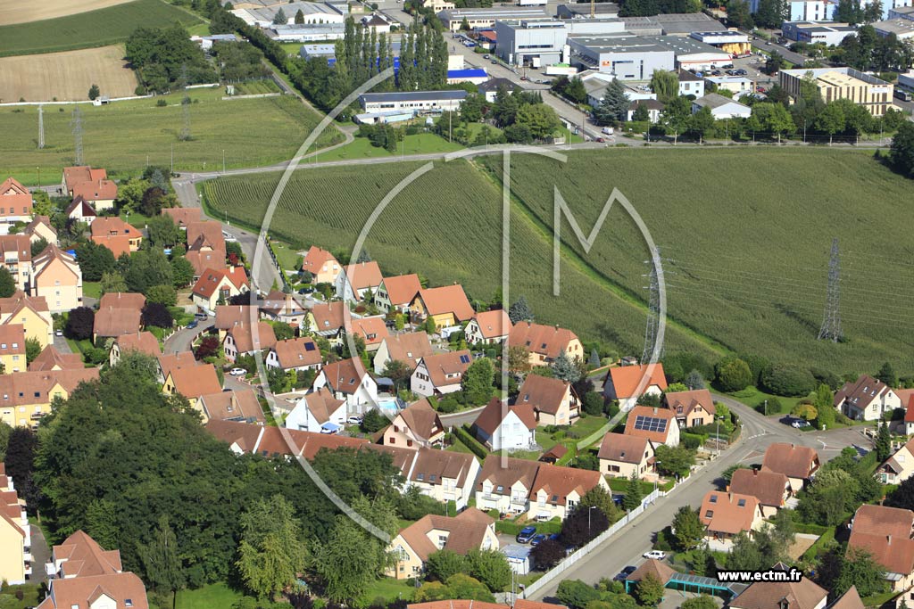 Photo arienne de Mundolsheim