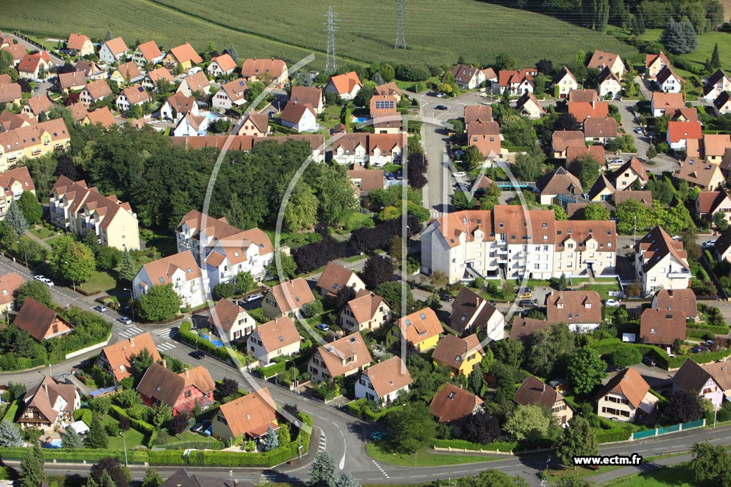 Photo arienne de Mundolsheim