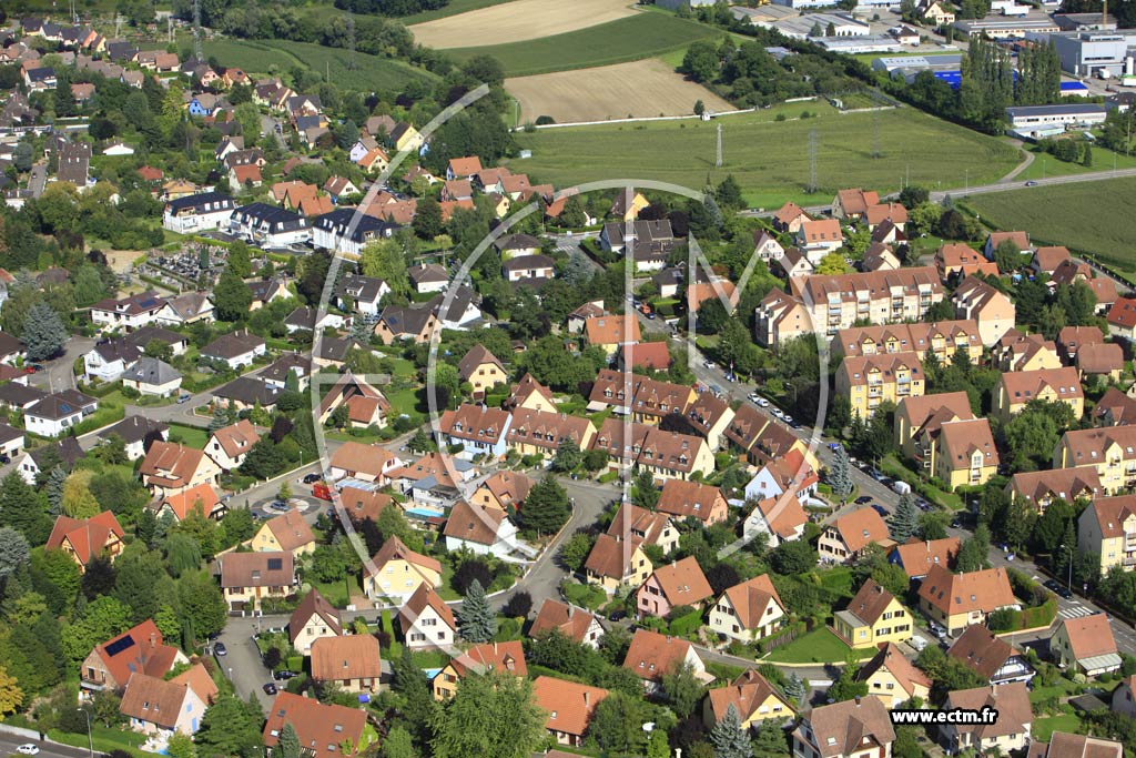Photo arienne de Mundolsheim