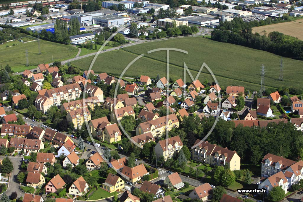 Photo arienne de Mundolsheim