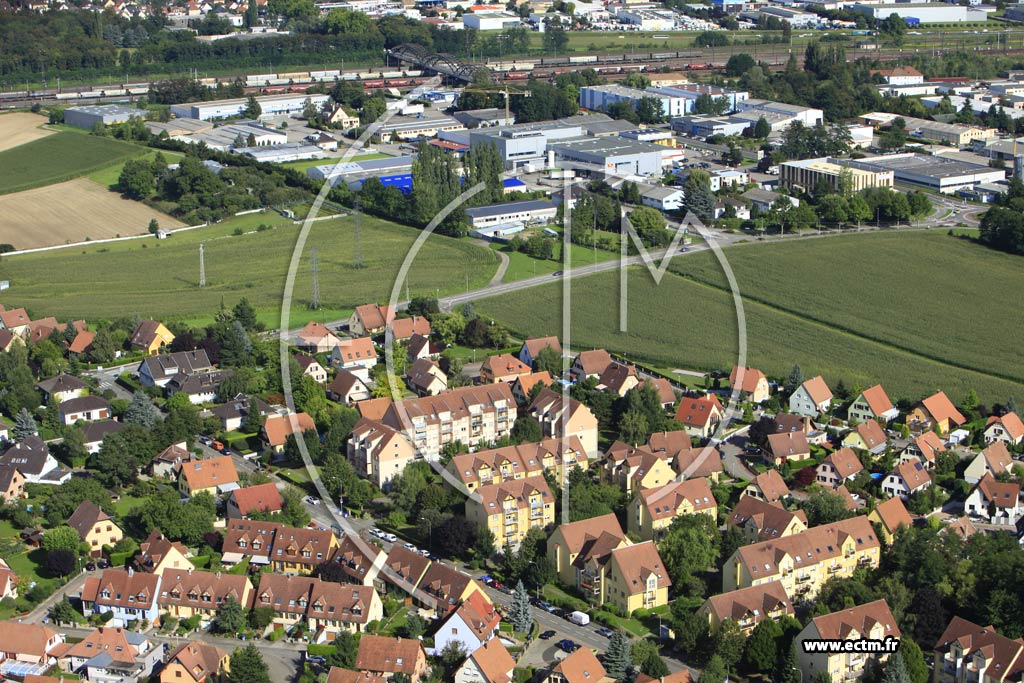 Photo arienne de Mundolsheim