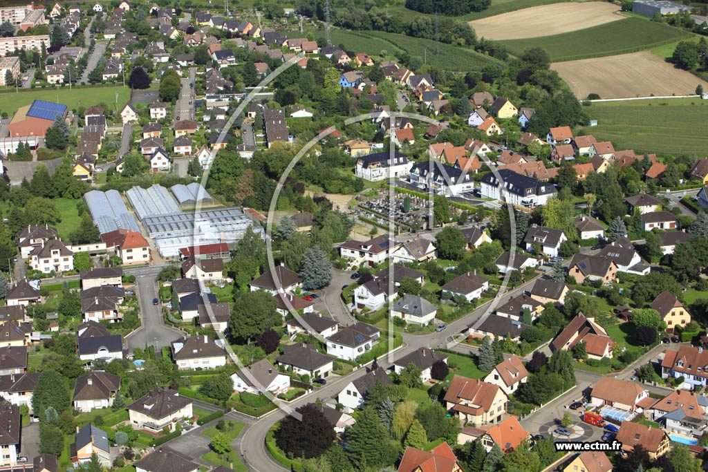 Photo arienne de Mundolsheim