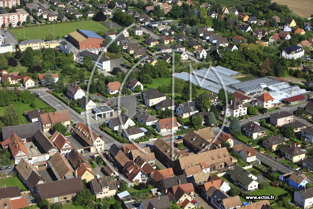 Photo arienne de Mundolsheim