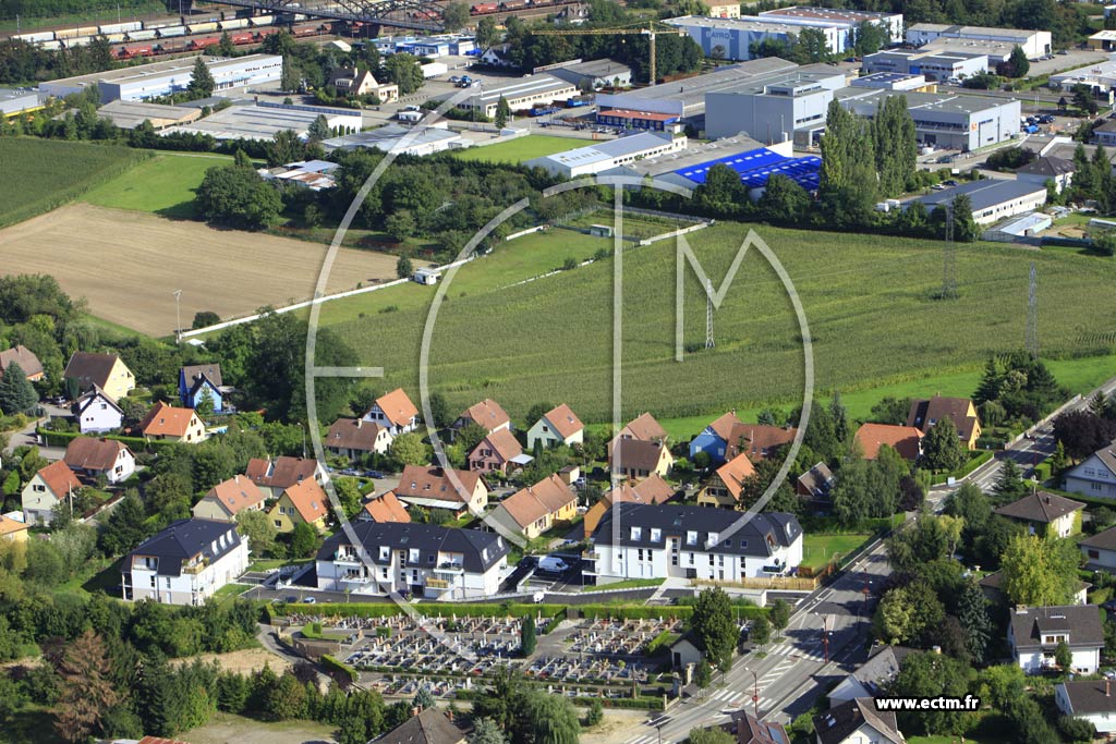 Photo arienne de Mundolsheim