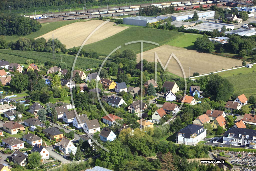 Photo arienne de Mundolsheim