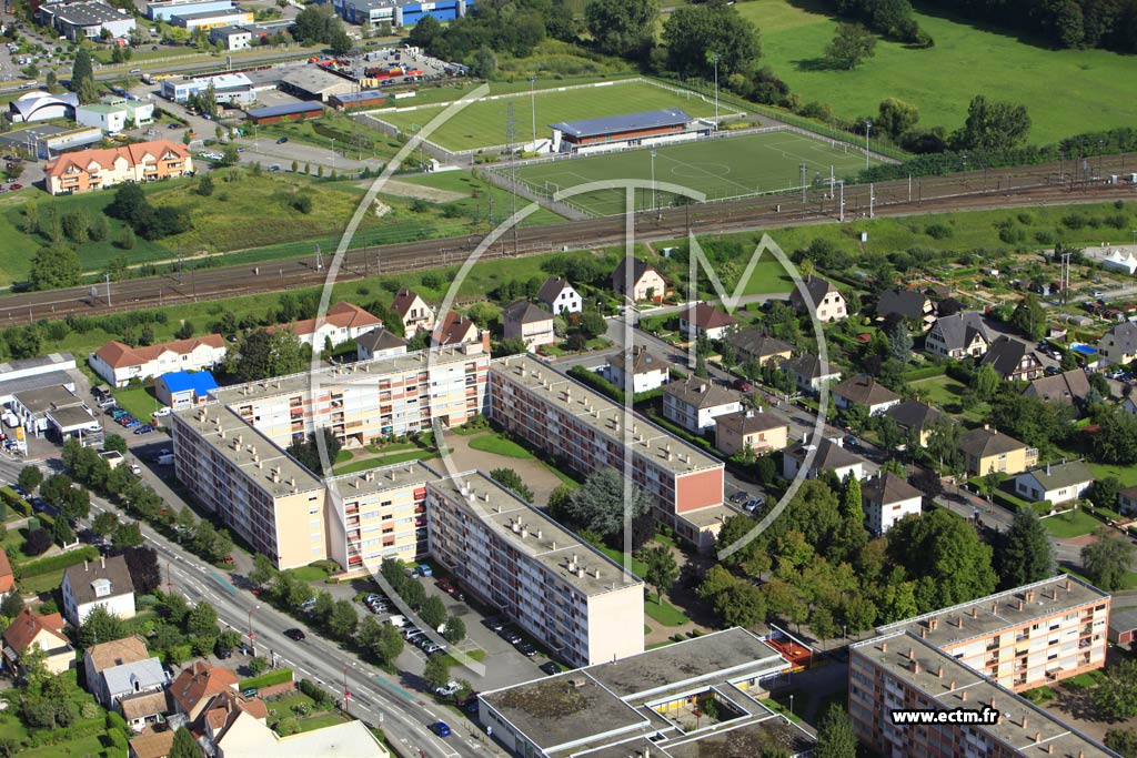 Photo arienne de Mundolsheim