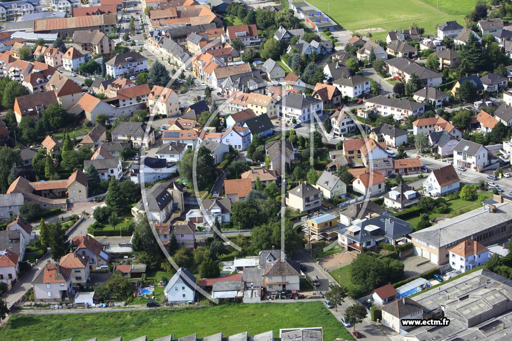 Photo arienne de Oberhausbergen