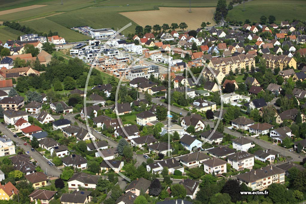 Photo arienne de Oberhausbergen