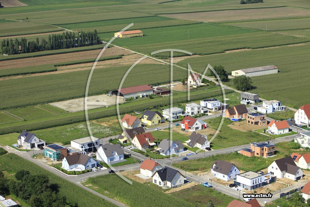 Photo arienne de Oberschaeffolsheim