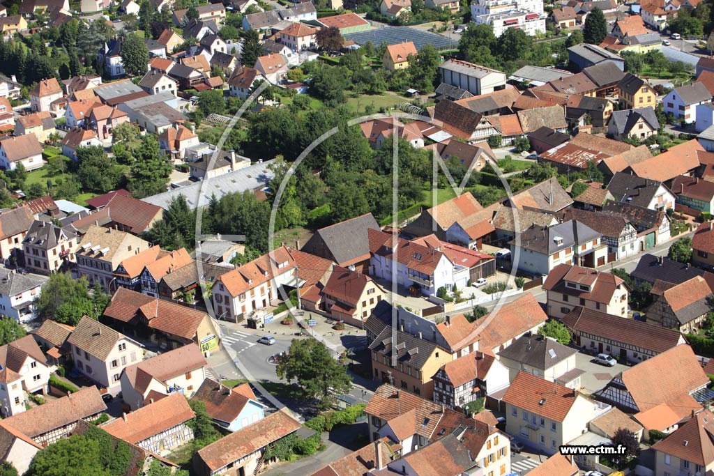 Photo arienne de Oberschaeffolsheim