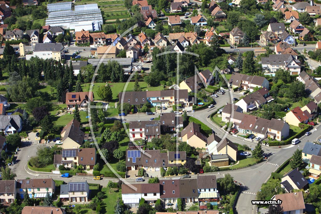 Photo arienne de Oberschaeffolsheim