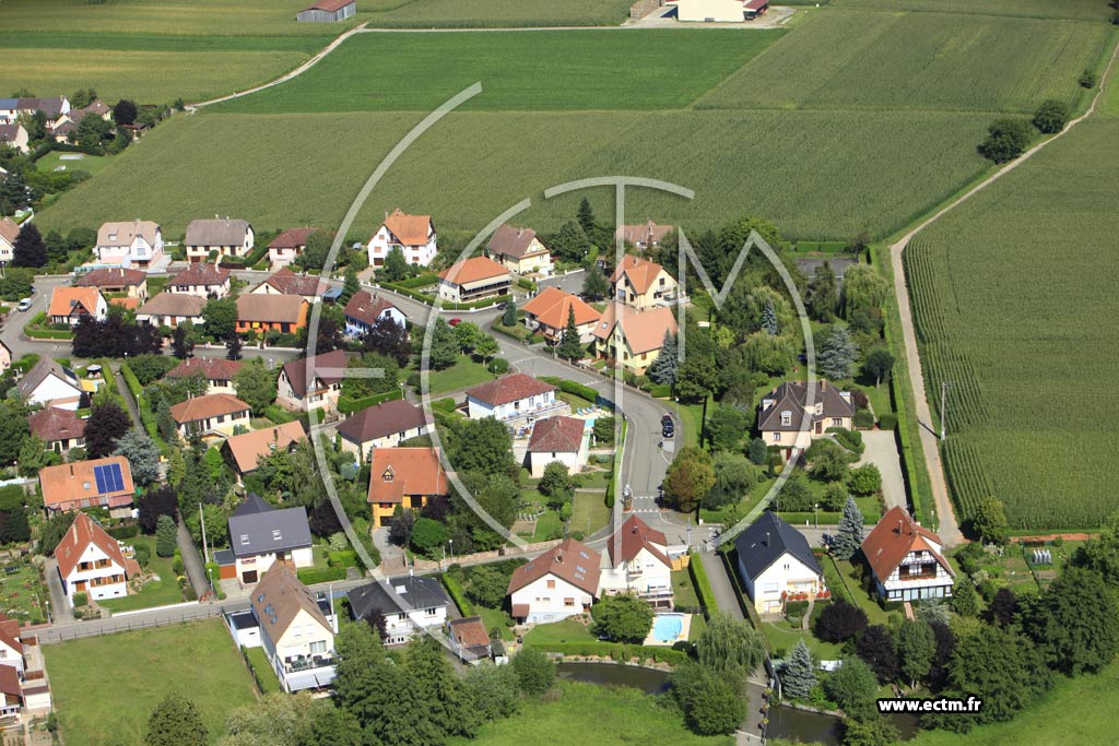 Photo arienne de Oberschaeffolsheim